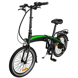 CM67 Bicicleta Bicicletas electricas Plegables Marco Plegable 20 Pulgadas 250W Commuter E-Bike Batería de Iones de Litio Oculta 7.5AH extraíble