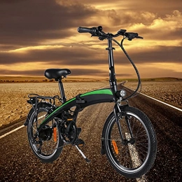CM67 Bicicleta Bicicletas electricas Plegables Marco Plegable Motor Potente de 250W 250W 7 velocidades Batería de Iones de Litio Oculta 7.5AH extraíble