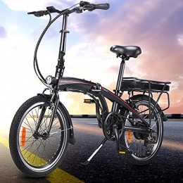 CM67 Bicicleta Bicicletas electrico 20 Pulgadas Engranajes de 7 velocidades 3 Modos de conducción Cuadro Plegable de aleación de Aluminio Bicicleta eléctrica Inteligente Bicicleta eléctrica para viajeros