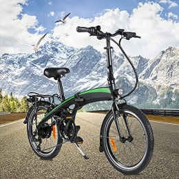 CM67 Bicicleta Bicicletas electrico Cuadro de aleación de Aluminio Plegable 20 Pulgadas 250W Commuter E-Bike Autonomía de 35km-40km