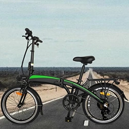 CM67 Bicicleta Bicicletas electrico Cuadro de aleación de Aluminio Plegable 20 Pulgadas 3 Modos de conducción Commuter E-Bike Batería de Iones de Litio Oculta 7.5AH extraíble