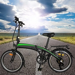 CM67 Bicicleta Bicicletas electrico Marco Plegable Rueda óptima de 20" 3 Modos de conducción 7 velocidades Batería de Iones de Litio Oculta de 7, 5AH