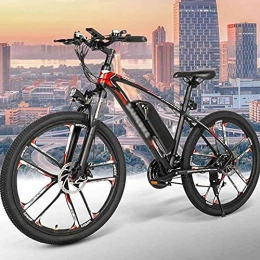 SUNWEII Bicicletas eléctrica Bicicletas eléctricas bicicleta de montaña bicicleta de montaña eléctrica 350W motor 48V 8AH, bicicleta eléctrica con engranaje Shimano 21 y pantalla LED, para adultos bicicleta eléctrica, Black