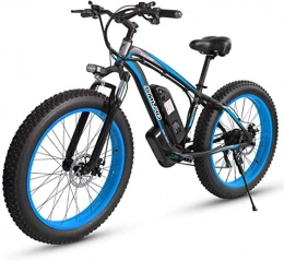 ZJZ Bicicleta Bicicletas eléctricas para adultos, mujeres, hombres, 4.0 ", 26 pulgadas, neumático gordo, bicicleta eléctrica, 48 V / 18 AH, 1000 W, motor de nieve, bicicleta eléctrica con 21 velocidades con IP54 a