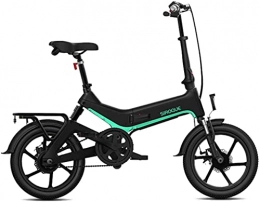 ZJZ Bicicleta Bicicletas eléctricas para adultos16 Bicicleta eléctrica plegable 36V 7.8Ah 250W 25KM / h Bicicletas eléctricas Marco ligero ajustable Bicicleta eléctrica para deportes Ciclismo Viajes Desplazamientos