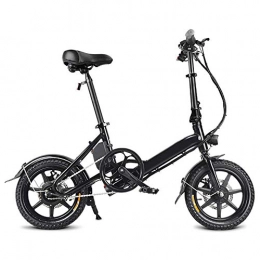 CARACHOME Bicicletas eléctrica CARACHOME Bicicleta eléctrica Plegable, 3 Modos de conducción Ebike 10.4AH 25Km / H 40KM Range E-Bike Bicicleta eléctrica de neumáticos de 14 Pulgadas, Negro