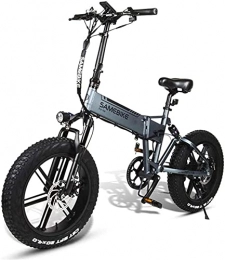 CCLLA Bicicleta CCLLA Bicicleta eléctrica 500W 20 Pulgadas Bicicleta de luz eléctrica Plegable Aleación de Aluminio 48V10AH Motor Velocidad máxima: 35Km / H, Universal para Hombres y Mujeres