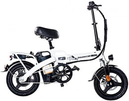 CCLLA Bicicleta CCLLA Bicicleta eléctrica para Adultos, Bicicleta Plegable con Motor sin escobillas de 350 WAh, 36 V, la batería de Litio más Alta de 28 Ah, Rueda de 14 Pulgadas, Velocidad máxima de 25 km / h, bi