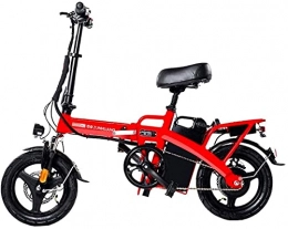 CCLLA Bicicleta CCLLA Bicicleta eléctrica Plegable para Adultos, Bicicleta eléctrica de 14" / Bicicleta eléctrica de Viaje Diario con Motor de 350 W, 36 V extraíble La batería de Litio más Alta de 28 Ah impermeab