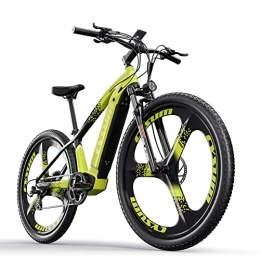 cysum Bicicletas eléctrica cysum M520 E-Bike Bicicleta eléctrica de montaña de 29 Pulgadas con batería extraíble de 48 V 14 Ah E-Bike de Resistencia 50-80 km para Adultos (Verde)