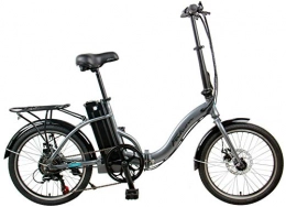 Falcon Bikes Bicicletas eléctrica Falcon Crest - Bicicleta eléctrica plegable (50, 8 cm), color gris