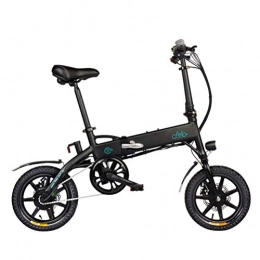 Fangteke Bicicletas eléctrica Fangteke Bicicleta elctrica Plegable Bici electrica Urbana Liviana para Adulto, FIIDO D1, 250 W 36 V, neumtico de 14 Pulgadas, con Pantalla LCD, 3 Modos de Ciclismo, Negro