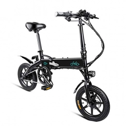 gaeruite Bicicletas eléctrica FIIDO D1 Ebike, bicicleta elctrica plegable para adultos, bicicleta elctrica plegable 250W 7.8Ah / 10.4Ah con pedales de bicicleta (10.4Ah negro)
