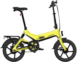 Fishyu Bicicletas eléctrica Fishyu Elctrico Plegable Bicicleta Bicicleta Disk Brake Porttil Ajustable para Cycling Exterior - Amarillo