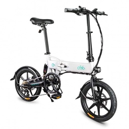 fuchsiaan Bicicleta fuchsiaan Bicicleta Eléctrica Plegable D2S de 3 Velocidades, Equipada con Motor de 250w y Freno de Disco Doble, E-Bike de Mountain de Alta Velocidad Ligera de 25 km / h Blanco