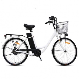 FZYE Bicicleta FZYE 24 Pulgada Bicicleta Eléctrica Bike, extraíble Batería Litio 3 Modos Trabajo Deportes Aire Libre, Blanco