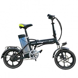 Hokaime Bicicletas eléctrica Hokaime Coche eléctrico Plegable, Bicicleta eléctrica, Coche de conducción Plegable Bicicleta Plegable de 16 Pulgadas