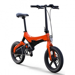 Hold E-Bikes Bicicletas eléctrica Hold E-Bikes Bicicleta elctrica eBike porttil Plegable para desplazamientos y Ocio Suspensin Trasera, Bicicleta Unisex de Asistencia al Pedal, 250W / 36V Naranja