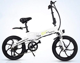Hold E-Bikes Bicicletas eléctrica Hold E-Bikes Bicicleta Plegable elctrica Bicicleta Plegable Segura porttil Ajustable para Ciclismo@Blanco