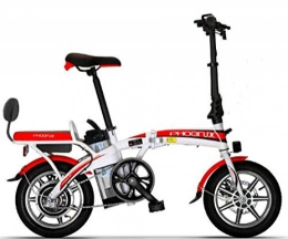 Hold E-Bikes Bicicletas eléctrica Hold E-Bikes Coche eléctrico Plegable@Blanco Rojo_12Ah