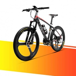 LANKELEISI Bicicletas eléctrica LANKELEISI S600 MTB de Bicicleta de montaña Superligera 18kg No Bicicleta eléctrica con Freno hidráulico Shimano Altus (Negro Rojo)