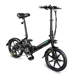 Lhlbgdz Bicicletas eléctrica Lhlbgdz Bicicleta elctrica 14in 250W Mini Velocidad Variable Asistente de Potencia Plegable Bicicleta elctrica Ciclomotor E-Bike, Negro