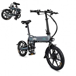 Lhlbgdz Bicicletas eléctrica Lhlbgdz Bicicleta elctrica Neumtico de 16 Pulgadas Asistente de Potencia Plegable Bicicleta elctrica Ciclomotor E-Bike Motor sin escobillas 36V 250W