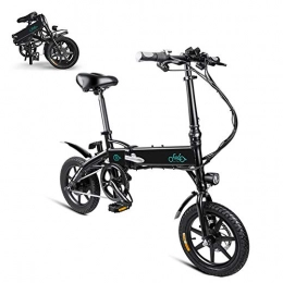 Lhlbgdz Bicicletas eléctrica Lhlbgdz Poder de la Bicicleta Plegable elctrica Assist Bicicleta elctrica para los Adultos 250W sin escobillas del Motor de 14 Pulgadas 36V 7.8AH, Negro