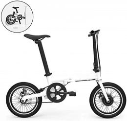 LKLKLK Bicicleta LKLKLK 36V Bicicleta Elctrica 250W Ebike Bicicleta Plegable De 16 Pulgadas con La Batera De Litio De 3 Tipos De Formas De Conduccin 5 Engranajes, Blanco