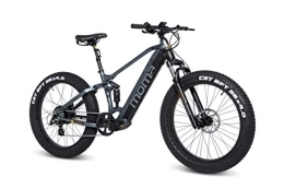 Moma Bikes Bicicletas eléctrica Moma Bikes E-FAT26PRO - Bicicleta Eléctrica Fatbike, Full SHIMANO Altus 8v, Frenos de Disco Hidráulicos, Batería Litio integrada y extraíble de 48V 13Ah