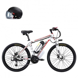 Pc-Glq Bicicleta Pc-Glq Bicicleta Electrica 500W Motor De 48V Li-Battery Bicicleta Eléctrica Inteligente MTB De 26 Pulgadas, Material De Acero con Alto Contenido De Carbono, Montaña, Plegable, Blanco, 8AH