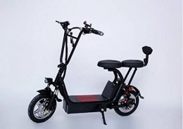 suyanouz Bicicletas eléctrica Pedal De Bicicleta ElCtrica De 12 Pulgadas Mini Scooter ElCtrico Doble Ronda Bicicleta Plegable De La BaterA De Litio Bicicleta Adulta De 12 Pulgadas PequeA Bicicleta ElCtrica, 20Ah Negro, A