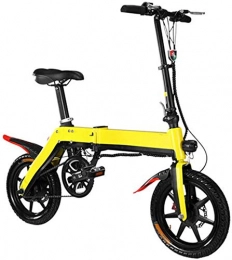 LKLKLK Bicicleta Peso Nueva Bicicleta Plegable Elctrica 350W Ciclomotor Scooter Elctrico De Luz con La Batera De Litio 36V10A 3 Modos De Conduccin, Amarillo