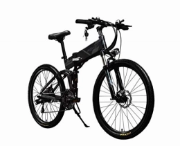 RICH BIT Bicicleta RICH BIT 860 Bicicleta eléctrica de montaña Plegable con 21 velocidades 36V 250W (Negro)