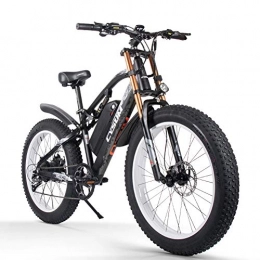 RICH BIT Bicicletas eléctrica RICH BIT Bicicleta de montaña Ebike de 26 Pulgadas para Hombres gordos 1000W Bicicleta de Nieve Gorda 48V * 17Ah Bicicleta de montaña con Shimano 9-Gang RT-900