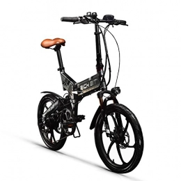 RICH BIT Bicicleta RICH BIT Bicicleta eléctrica, Bicicleta eléctrica Plegable de 20 Pulgadas y 48V con batería de Litio de 10.2 Ah, Bicicleta de Ciudad con Velocidad máxima de 35 km / h, Doble Freno de Disco