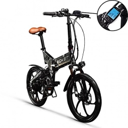 RICH BIT Bicicleta RICH BIT RT730 Bicicleta Elctricas LCD Inteligente Bicicleta Plegable Bicicleta eBike 250W * 48V * 8Ah Li-batera Disco Freno Ciudad de 20 Pulgadas Shimano 7-Speed