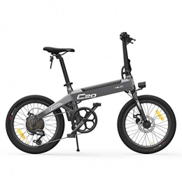 SASKATE Bicicletas eléctrica SASKATE Bicicleta eléctrica HIMO C20 para Adultos 25 km / h Bicicleta eléctrica 250 W Motor sin escobillas Capacidad de Carga 100 kg-Blanco