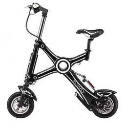 SCOOTY Bicicletas eléctrica SCOOTY - Bicicleta eléctrica plegable plegable para adulto, color negro