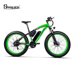 Shengmilo Bicicleta Shengmilo 26 Pulgadas Bicicleta elctrica neumtico Gordo, BAFANG 48V 500W Motor Bicicleta elctrica Nieve, Shimano 21 Speed Mountain Bicicleta elctrica, batera de Litio Hydraulic Disc Freno