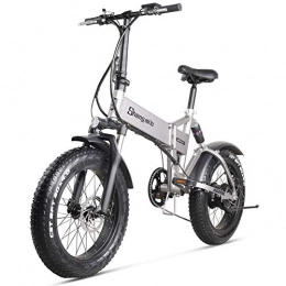 Skyzzie Bicicletas eléctrica Skyzzie Bicicleta eléctrica de 20 Pulgadas Bicicleta Plegable MTB Ebike con Gran Capacidad (48V, 500W) Bici Urbana Ciudad Velocidad máxima 40km / h, 7 Velocidad Variable
