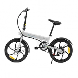 SMARTGYRO Bicicletas eléctrica SMARTGYRO Ebike Crosscity White - Bicicleta Elctrica Urbana, Ruedas de 20", Asistente al Pedaleo, Plegable, Batera extrable de Litio 36V de 4.4 mAh, Freno de Disco, 6 velocidades Shimano