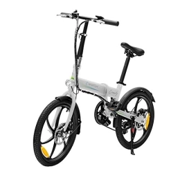 SMARTGYRO Bicicletas eléctrica SMARTGYRO Ebike Crosscity White - Bicicleta Eléctrica Urbana, Ruedas de 20", Asistente al Pedaleo, Plegable, Batería extraíble de Litio 36V de 4.4 mAh, Freno de Disco, 6 velocidades Shimano