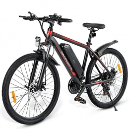 SUNWEII Bicicletas eléctrica SUNWEII Bicicleta de montaña Bicicleta eléctrica Plegable e-Bike para Adultos, e-City Bike e-Bike con batería de Litio de 36V 10Ah, 350W para Hombres, Black350W