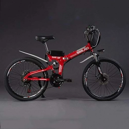 SZPDD Bicicletas eléctrica SZPDD Bicicleta de montaña Bicicleta eléctrica 36V350W 8Ah Potente Bicicleta eléctrica de Grasa Batería de Litio Off Road Bike, Rojo, 24inch