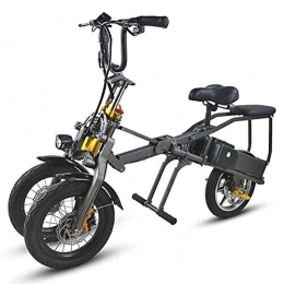 SZPDD Bicicletas eléctrica SZPDD Bicicleta elctrica Plegable Scooter Mayor porttil 48V Batera de Litio Dual