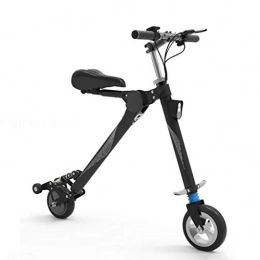 SZPDD Bicicletas eléctrica SZPDD Bicicleta elctrica Scooter pequea batera Coche Plegable Mini Litio Hombres y Mujeres Bicicleta Scooter, Black, Battery~5.2Ah