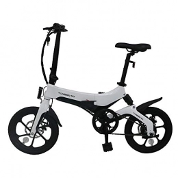 Tazzaka Bicicletas eléctrica Tazzaka Bicicleta Eléctrica Plegable 250W 16 Pulgadas para Hombres Mujeres / Bicicleta de Montaña / e-Bike 36V Batería de Litio Pantalla LCD Frenos de Disco 3 Modos [EU Stock