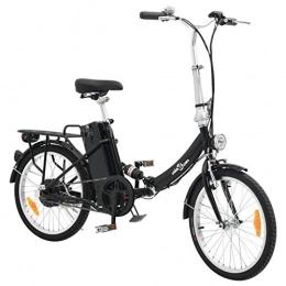 vidaXL Bicicletas eléctrica vidaXL Bicicleta elctrica Plegable aleacin Aluminio batera Litio-Ion Negro
