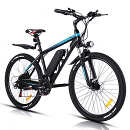 Vivi Bicicletas eléctrica VIVI Bicicleta Electrica 350W Bicicleta Eléctrica Montaña, Bicicleta Montaña Adulto Bicicleta Electrica 26", Batería de 10.4Ah, 32 km / h Velocidad MÁX (Azul)